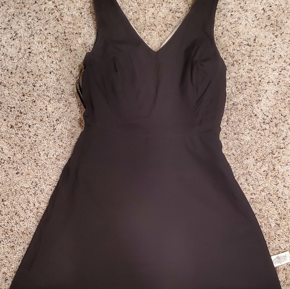 Ann Taylor faux leather trim dress - Picture 8 of 9